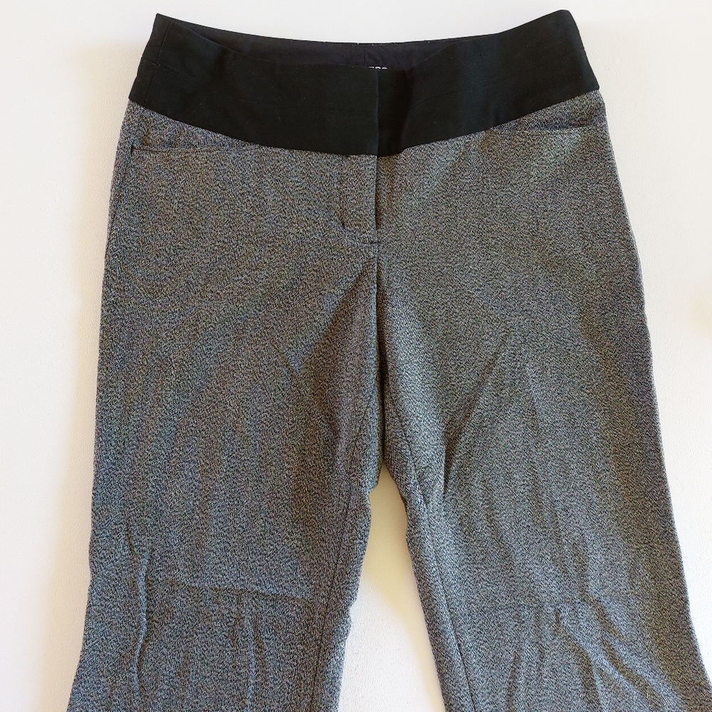 Express Editor Fit Slacks Size 0r Gray & Black - image 1